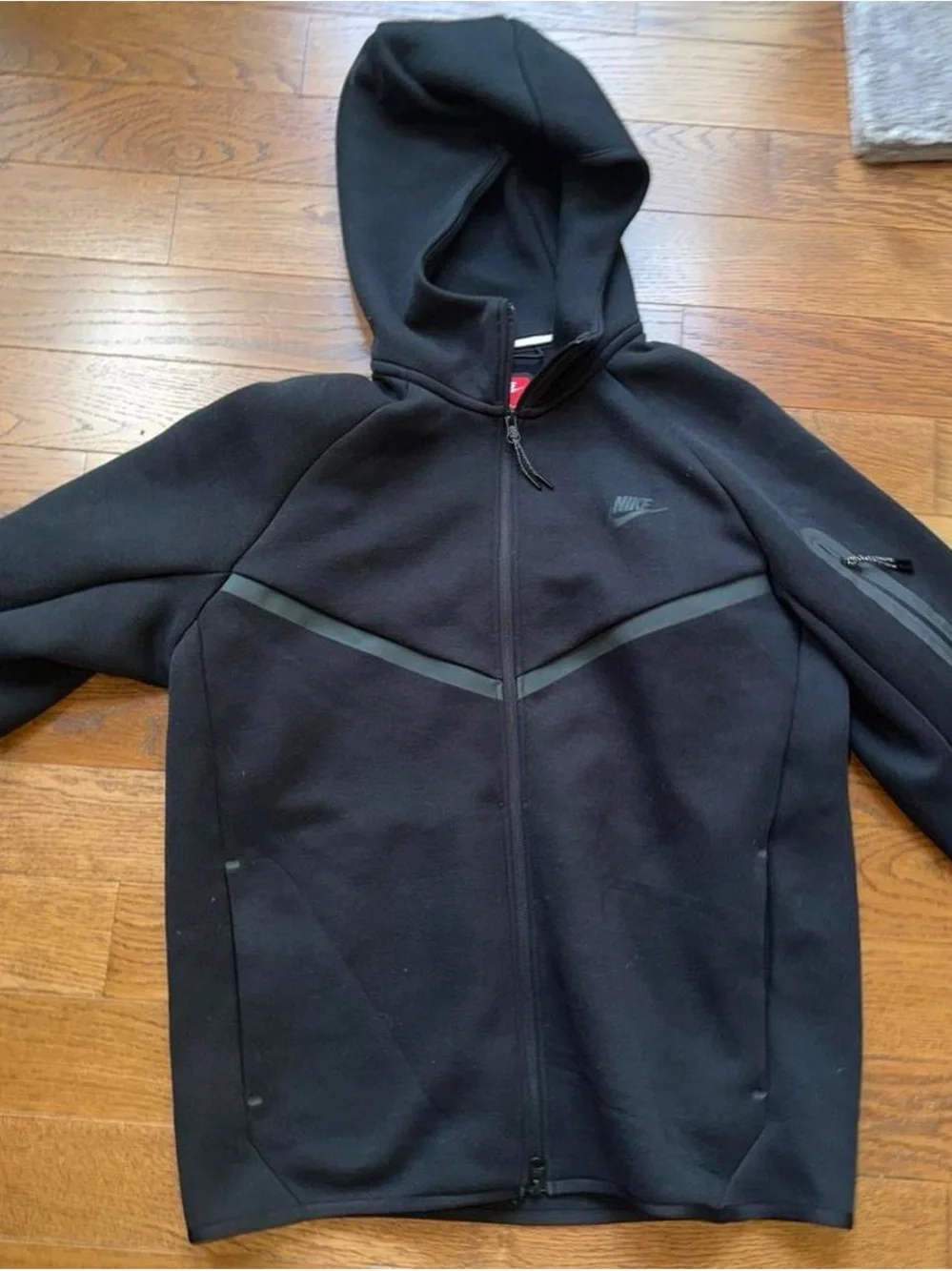 Nike Black Hooded Performance Full-Zip Jacket